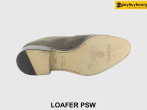 [Outlet size 40.41] Giày lười nam da lộn màu xám Loafer PSW 006