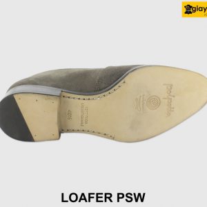 [Outlet size 40.41] Giày lười nam da lộn màu xám Loafer PSW 006