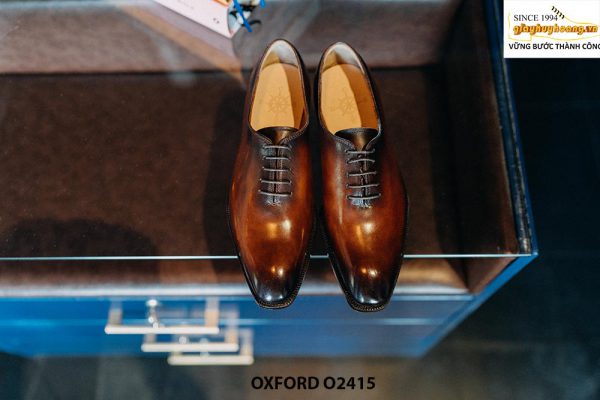 Giày da nam sang trọng lịch lãm Wholecut Oxford O2415 001