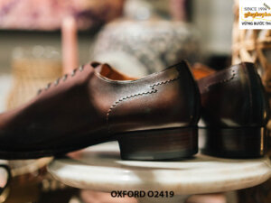 Giày da nam đế da bò cao cấp khâu goodyear Oxford O2419 004