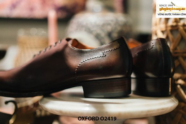 Giày da nam đế da bò cao cấp khâu goodyear Oxford O2419 004