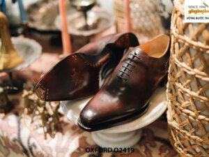 Giày da nam đế da bò cao cấp khâu goodyear Oxford O2419 003