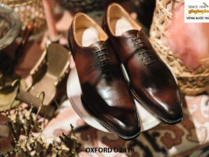 Giày da nam đế da bò cao cấp khâu goodyear Oxford O2419 001