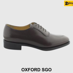 [Outlet size 40] Giày da nam mũi trơn màu nâu Oxford SGO 001