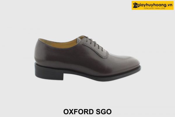 [Outlet size 40] Giày da nam mũi trơn màu nâu Oxford SGO 001