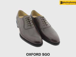 [Outlet size 40] Giày da nam mũi trơn màu nâu Oxford SGO 002