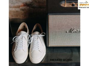 Giày da nam thể thao màu trắng Sneaker SK2045 006