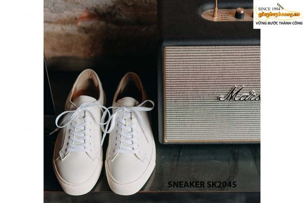 Giày da nam thể thao màu trắng Sneaker SK2045 006
