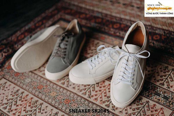 Giày da nam thể thao màu trắng Sneaker SK2045 005