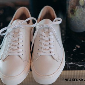 Giày da nam thể thao màu trắng Sneaker SK2045 001