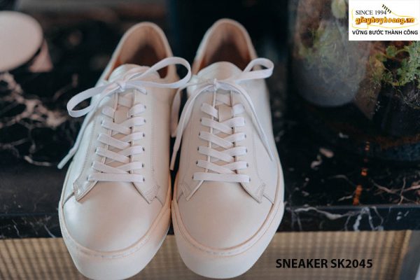Giày da nam thể thao màu trắng Sneaker SK2045 001