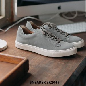Giày da nam thể thao màu trắng Sneaker SK2045 002