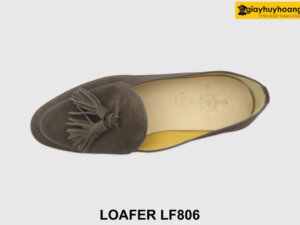 [Outlet size 41.44] Giày lười da lộn nam màu nâu Loafer LF806 003