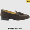 [Outlet size 41.44] Giày lười da lộn nam màu nâu Loafer LF806 001