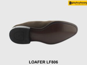 [Outlet size 41.44] Giày lười da lộn nam màu nâu Loafer LF806 002