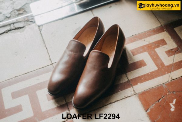 Giày lười nam cao cấp không họa tiết Loafer LF2294 001