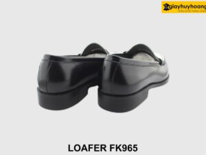 [Outlet size 41] Giày lười nam đen phối trắng Penny Loafer FK965 006