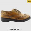 [Outlet size 40] Giày da nam mũi tròn Wingtips Derby ER23 001