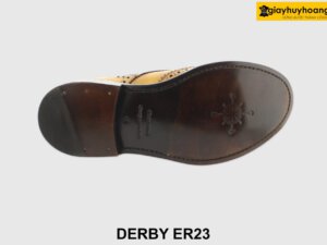 [Outlet size 40] Giày da nam mũi tròn Wingtips Derby ER23 003