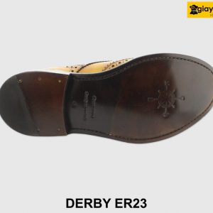 [Outlet size 40] Giày da nam mũi tròn Wingtips Derby ER23 003