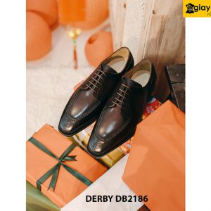 Giày da nam màu nâu chính hãng Derby DB2186 001