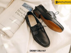 Giày buộc dây nam da hạt chống nhăn Derby DB2187 004