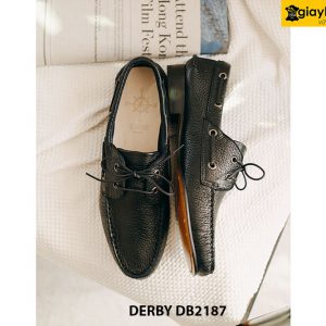 Giày buộc dây nam da hạt chống nhăn Derby DB2187 002