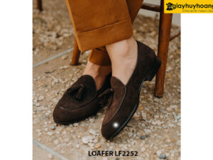 Giày da nam có chuông da lộn Tassel Loafer LF2252 001