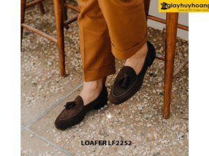Giày da nam có chuông da lộn Tassel Loafer LF2252 005