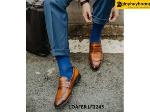 Giày lười nam công sở màu patina bò Loafer LF2245 003