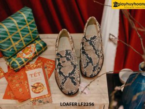 Giày lười nam da trăn phong cách Loafer LF2256 001