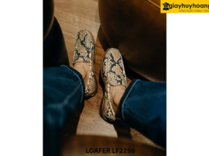 Giày lười nam da trăn phong cách Loafer LF2256 003