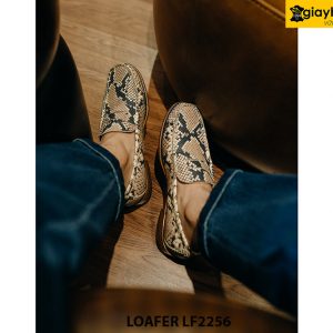 Giày lười nam da trăn phong cách Loafer LF2256 003