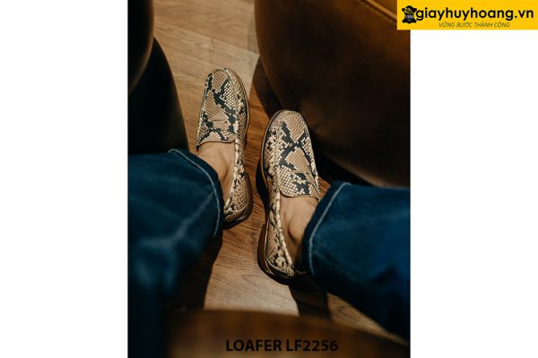 Giày lười nam da trăn phong cách Loafer LF2256 003