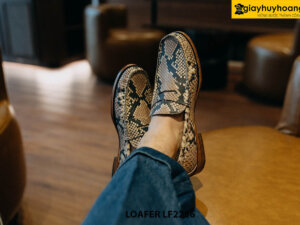 Giày lười nam da trăn phong cách Loafer LF2256 002