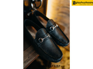 Giày lười nam da hạt khóa horesit Loafer LF2257 003