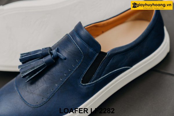 Giày lười nam đế sneaker trắng Tassel Loafer LF2282 004