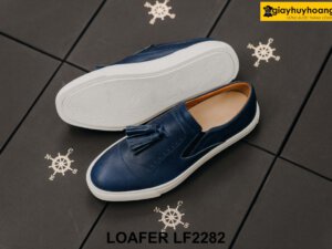 Giày lười nam đế sneaker trắng Tassel Loafer LF2282 003