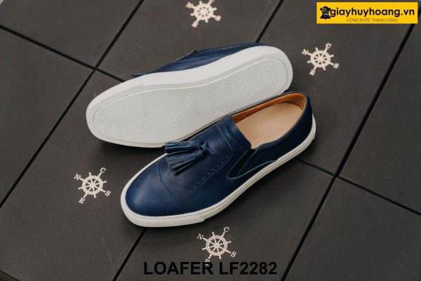 Giày lười nam đế sneaker trắng Tassel Loafer LF2282 003