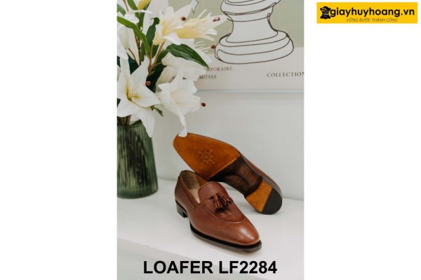 Giày da nam mũi vuông sang trọng Tassel Loafer LF2284 003
