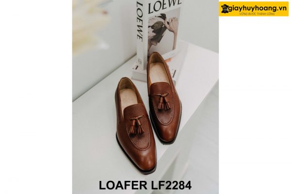 Giày da nam mũi vuông sang trọng Tassel Loafer LF2284 001
