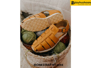 Giày da nam thể thao đế bằng Single Monkstrap MT2094 003