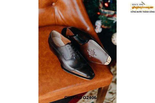 Giày da nam thiết kế sang trọng độc đáo Oxford O2406 003