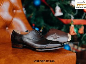 Giày da nam thiết kế sang trọng độc đáo Oxford O2406 002