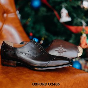 Giày da nam thiết kế sang trọng độc đáo Oxford O2406 002