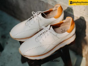 Giày Sneaker da nam màu trắng đẹp SK2062 001