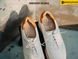 Giày Sneaker da nam màu trắng đẹp SK2062 005