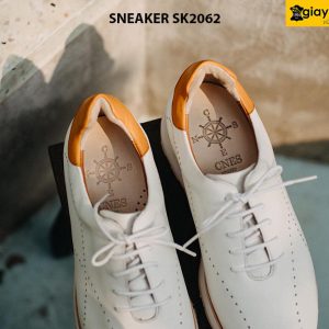 Giày Sneaker da nam màu trắng đẹp SK2062 005