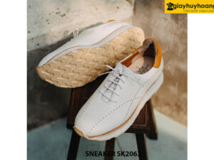 Giày Sneaker da nam màu trắng đẹp SK2062 004