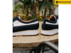 Giày Sneaker nam da lộn xanh navy SK2063 003